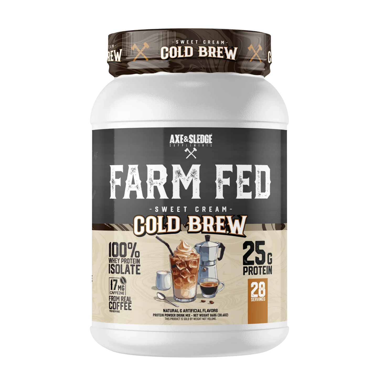 Axe & Sledge Whey Isolate Protein - Farm Fed Protein Powder for Enhanced Performance
