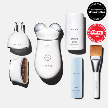 NuFACE Trinity+ Smart Advanced Facial Toning Kit - Microcurrent Device for Lifted, Toned & Sculpted Skin
