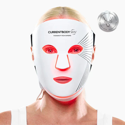 CurrentBody Skin LED Light Therapy Mask Series 2 - Red & Near-Infrared Light Therapy for Anti-Aging & Wrinkle Reduction