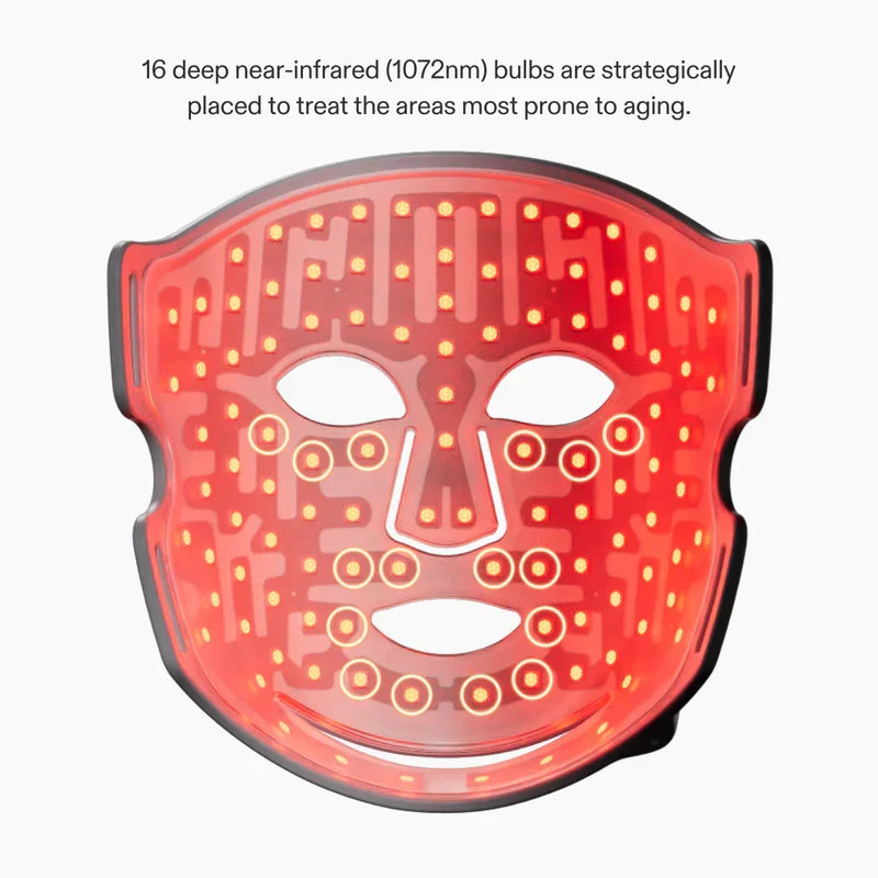 CurrentBody Skin LED Light Therapy Mask Series 2 - Red & Near-Infrared Light Therapy for Anti-Aging & Wrinkle Reduction