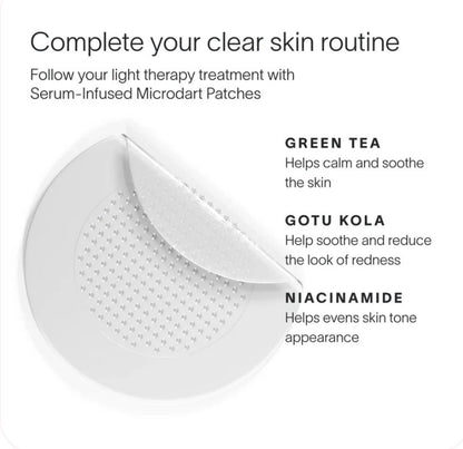Solawave Bye Acne Spot Treatment - Red & Blue Light Therapy for Fast Acne Clearing