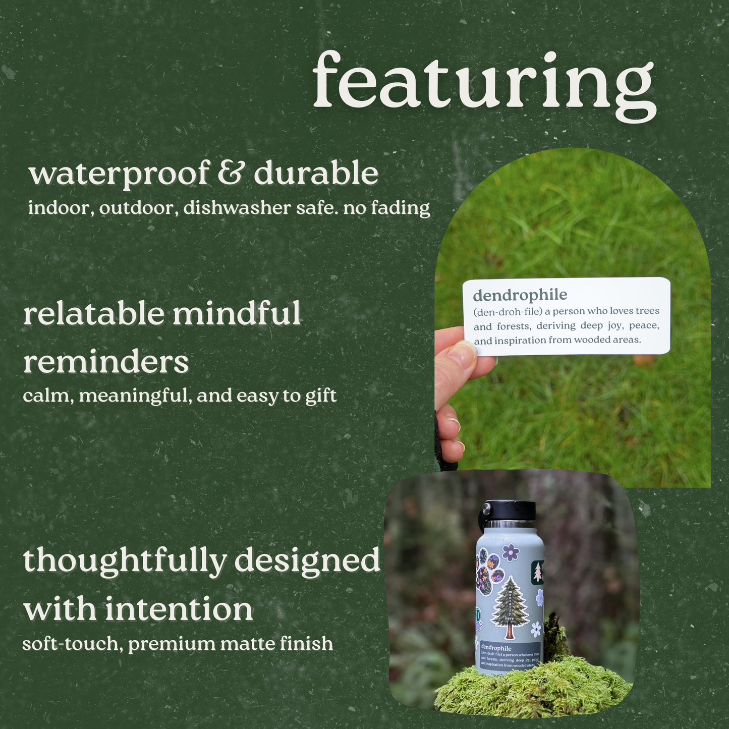 Dendrophile Definition Sticker - Unique Nature Lover Decal for Eco Enthusiasts