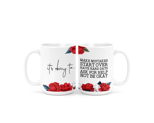 It's Okay Mug | Ceramic Mug for Mental Health Awareness