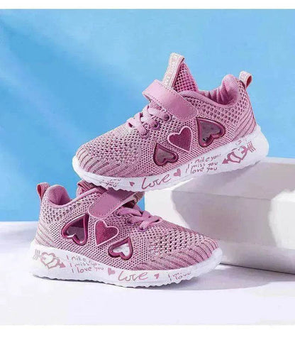 Kids Mesh Sneakers Cute Cartoon Sport Shoes