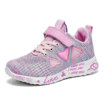 Kids Mesh Sneakers Cute Cartoon Sport Shoes