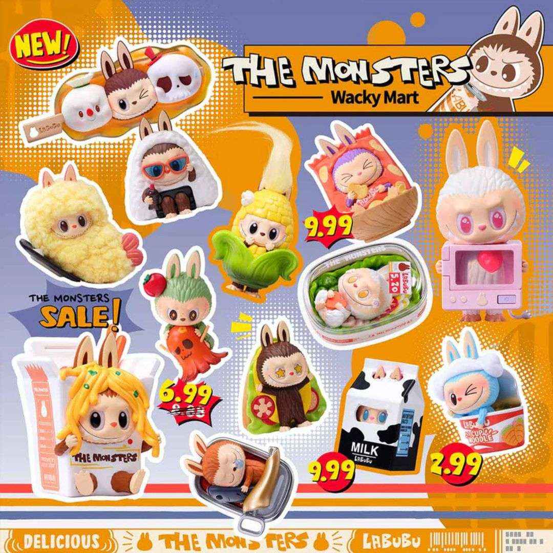 Labubu Wacky Mart Blind Box - Collectible Monsters Series