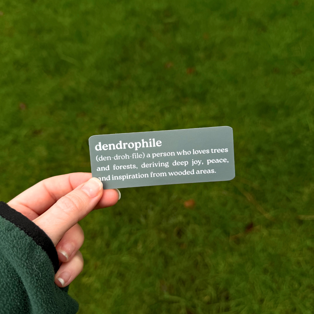 Dendrophile Definition Sticker - Unique Nature Lover Decal for Eco Enthusiasts