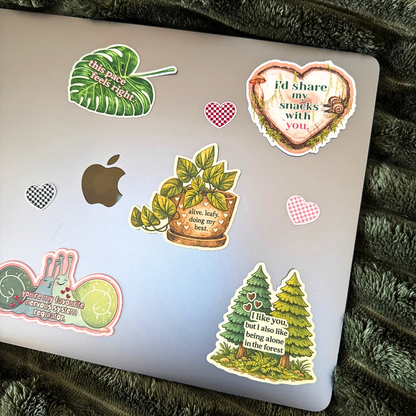 Alive Leafy Sticker - Embrace Positivity with a Touch of Nature