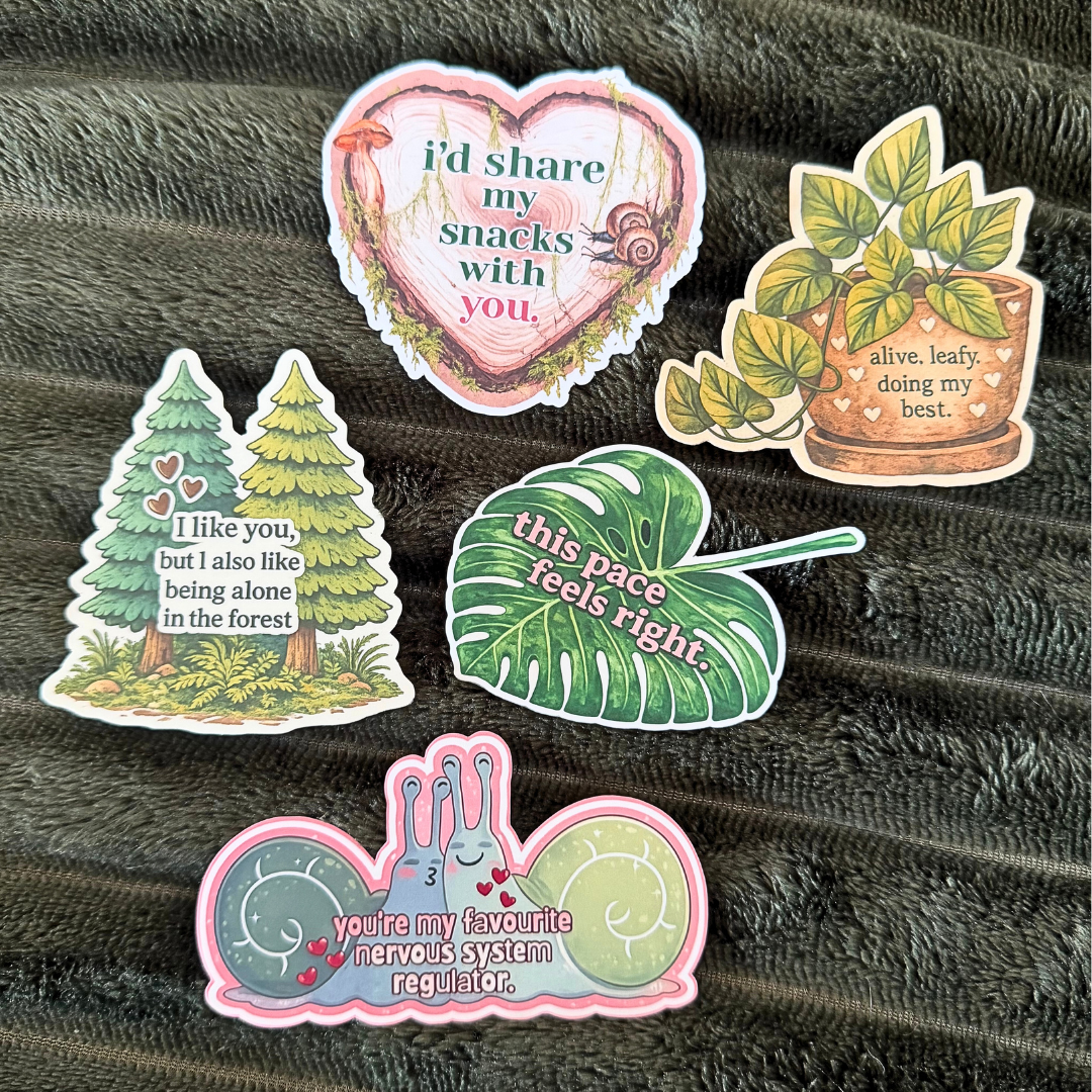 Alive Leafy Sticker - Embrace Positivity with a Touch of Nature