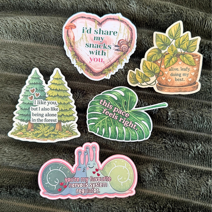 Alive Leafy Sticker - Embrace Positivity with a Touch of Nature