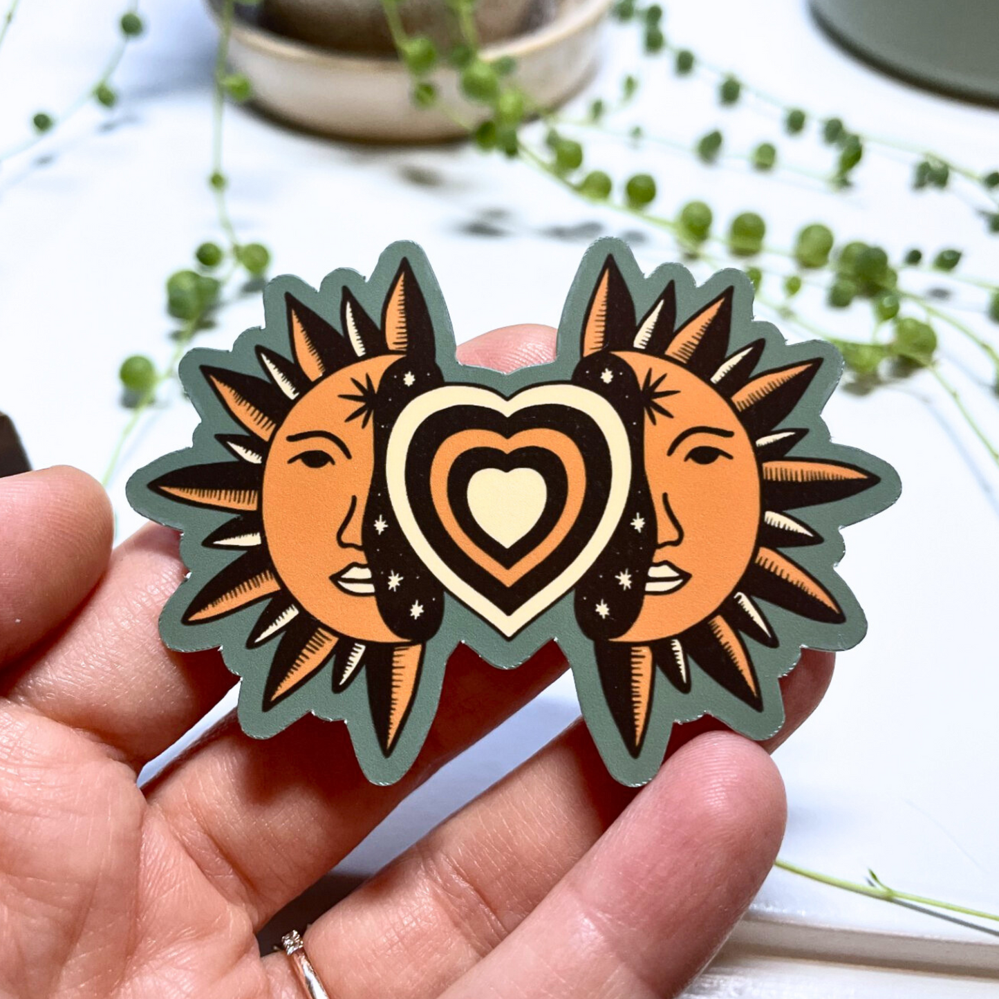 Radiating Sun Sticker