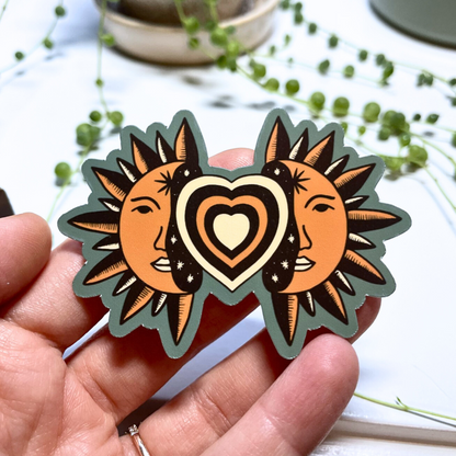 Radiating Sun Sticker