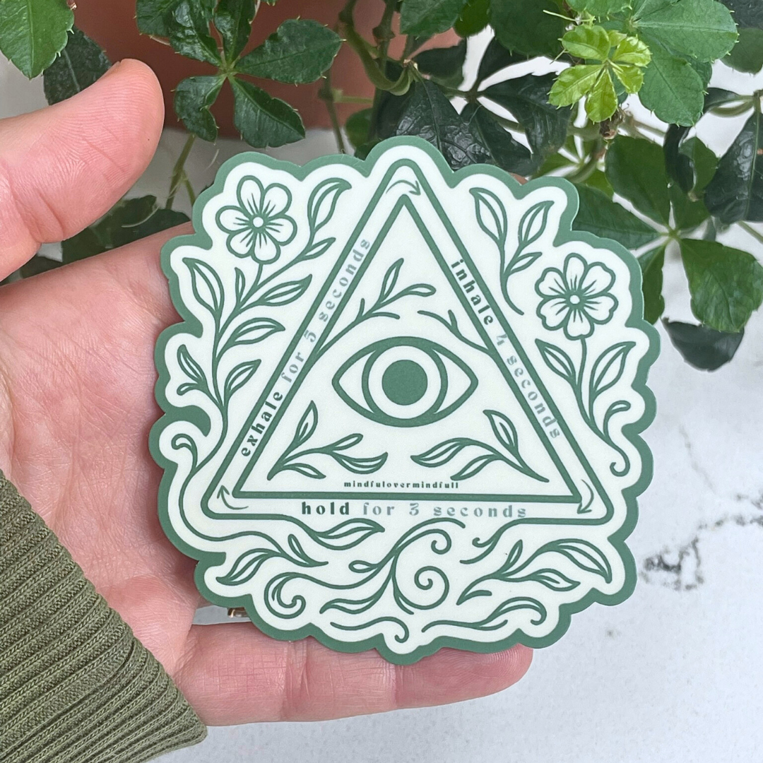 Third Eye Triangle Sticker - Breathe Your Vibes