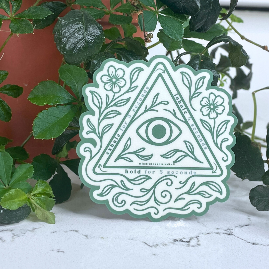 Third Eye Triangle Sticker - Breathe Your Vibes