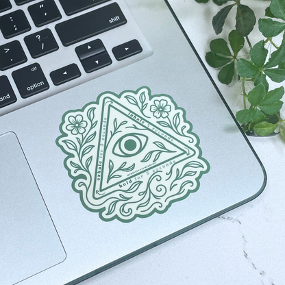 Third Eye Triangle Sticker - Breathe Your Vibes