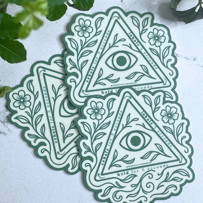 Third Eye Triangle Sticker - Breathe Your Vibes