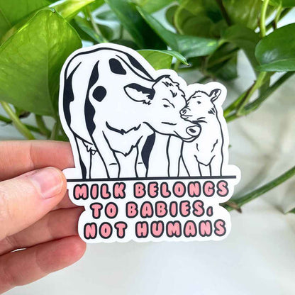 Milk Belongs to Babies, Not Humans - Vegan Baby Milk Sticker