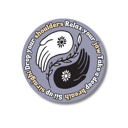 Anxiety Self Care Sticker for Daily Positive Mindset