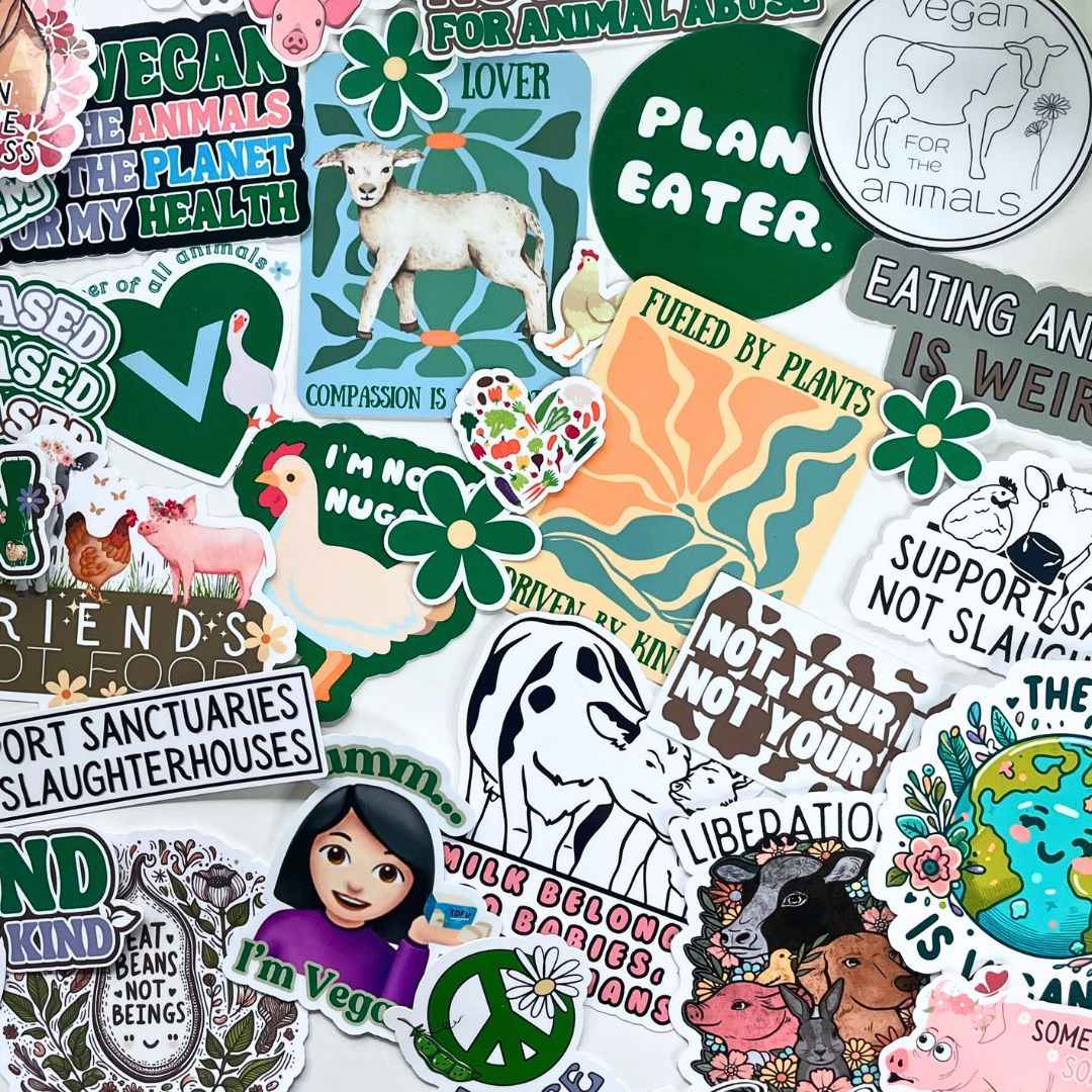 Vegan Stickers Pack for Eco-Friendly Enthusiasts