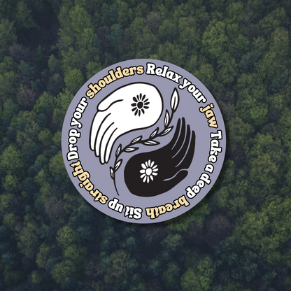 Anxiety Self Care Sticker for Daily Positive Mindset