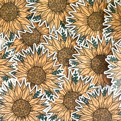 Bohemian Sunflower Sticker