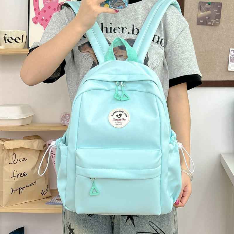 2025 New Summer School Bag Women's Japanese Style Niche Design Versatile Sports Travel Backpack College Student Backpack