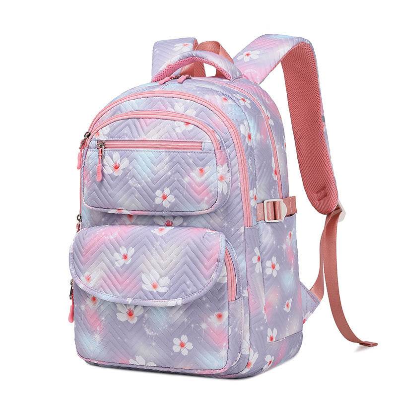 Printed Schoolbag Three-piece Fashion Backpack