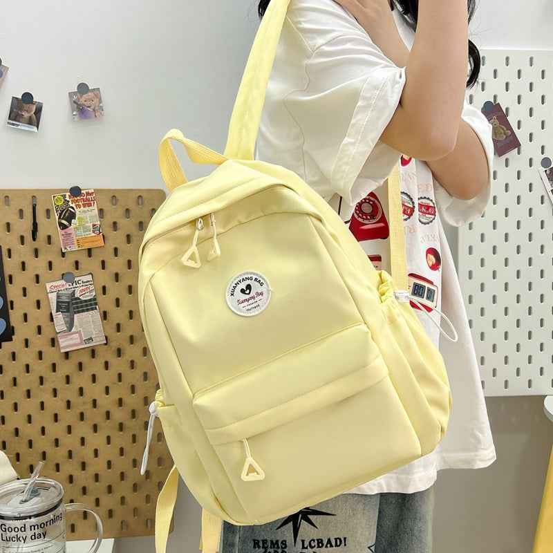 2025 New Summer School Bag Women's Japanese Style Niche Design Versatile Sports Travel Backpack College Student Backpack