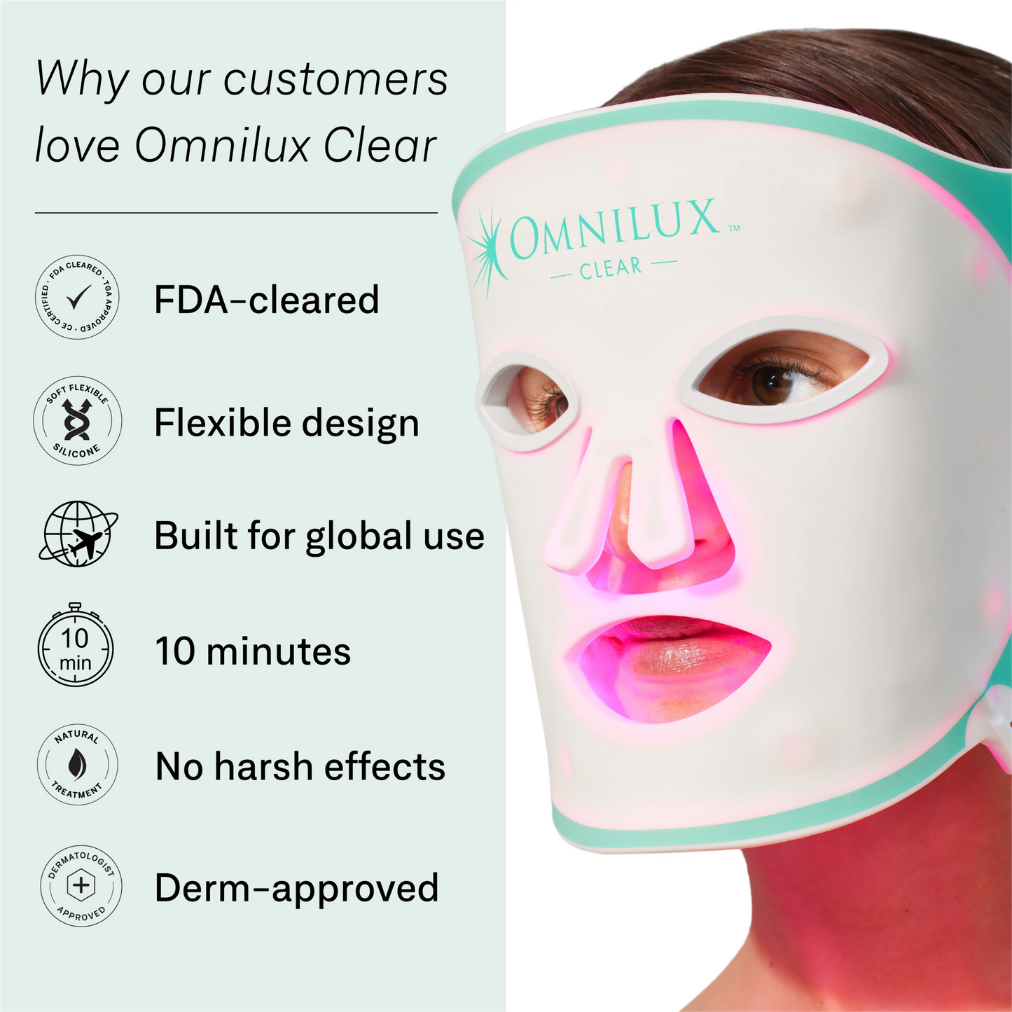 Omnilux Clear + Contour Glove Bundle