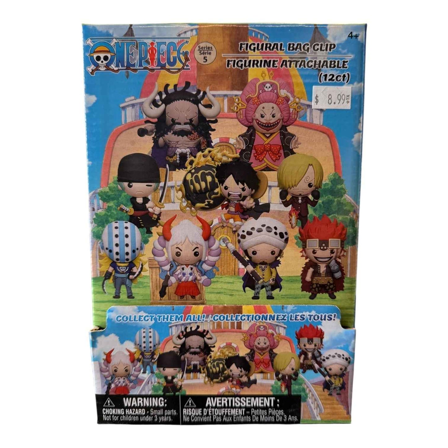 One Piece 3D Mascot Bag Clip Keychain Blind Bag (Series 5)