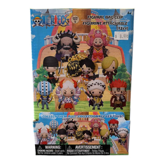 One Piece 3D Mascot Bag Clip Keychain Blind Bag (Series 5)