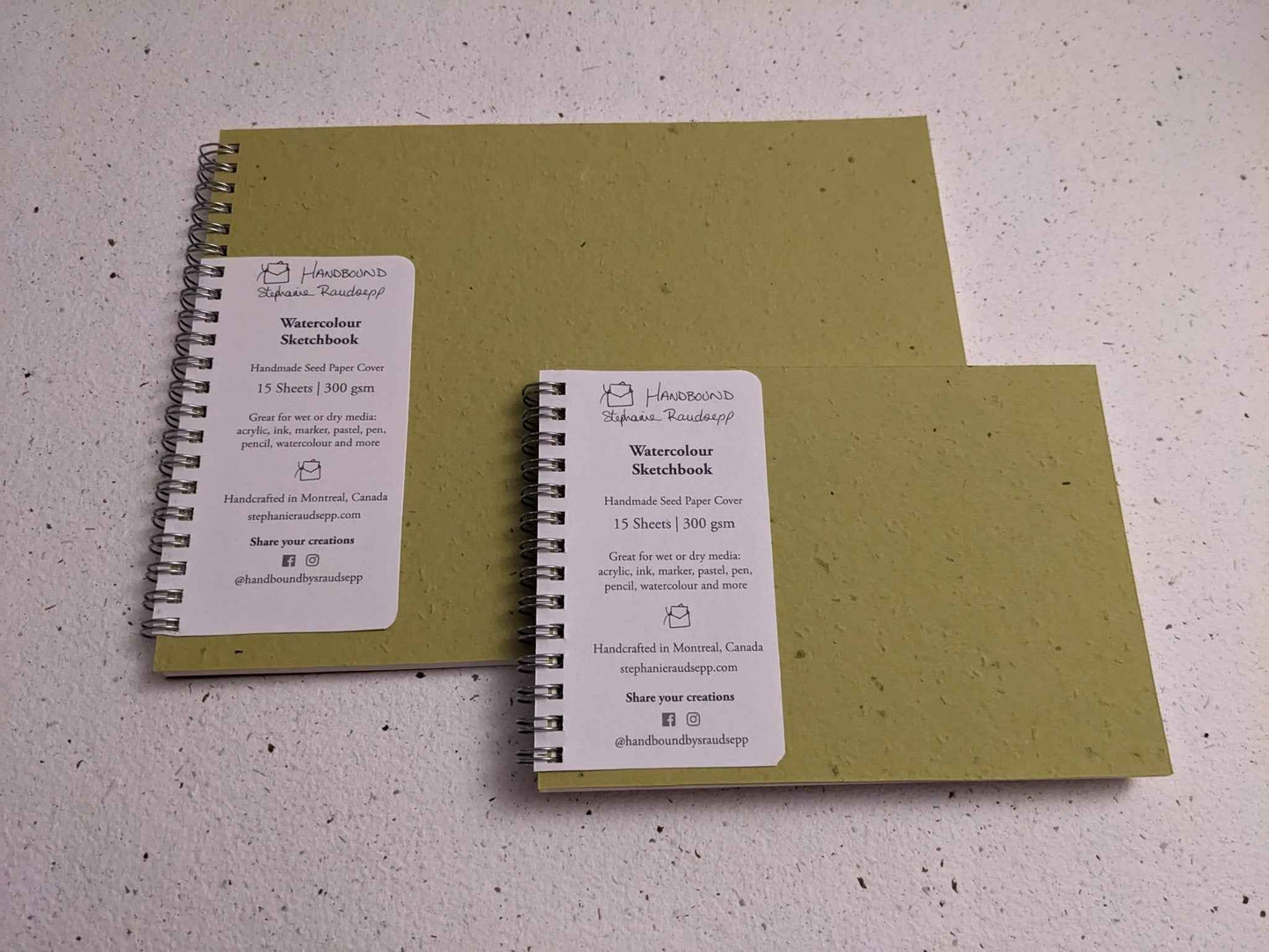Small Plantable Watercolor Sketchbooks for Eco-Friendly Art