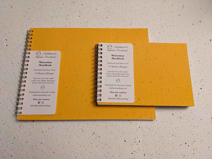 Small Plantable Watercolor Sketchbooks for Eco-Friendly Art