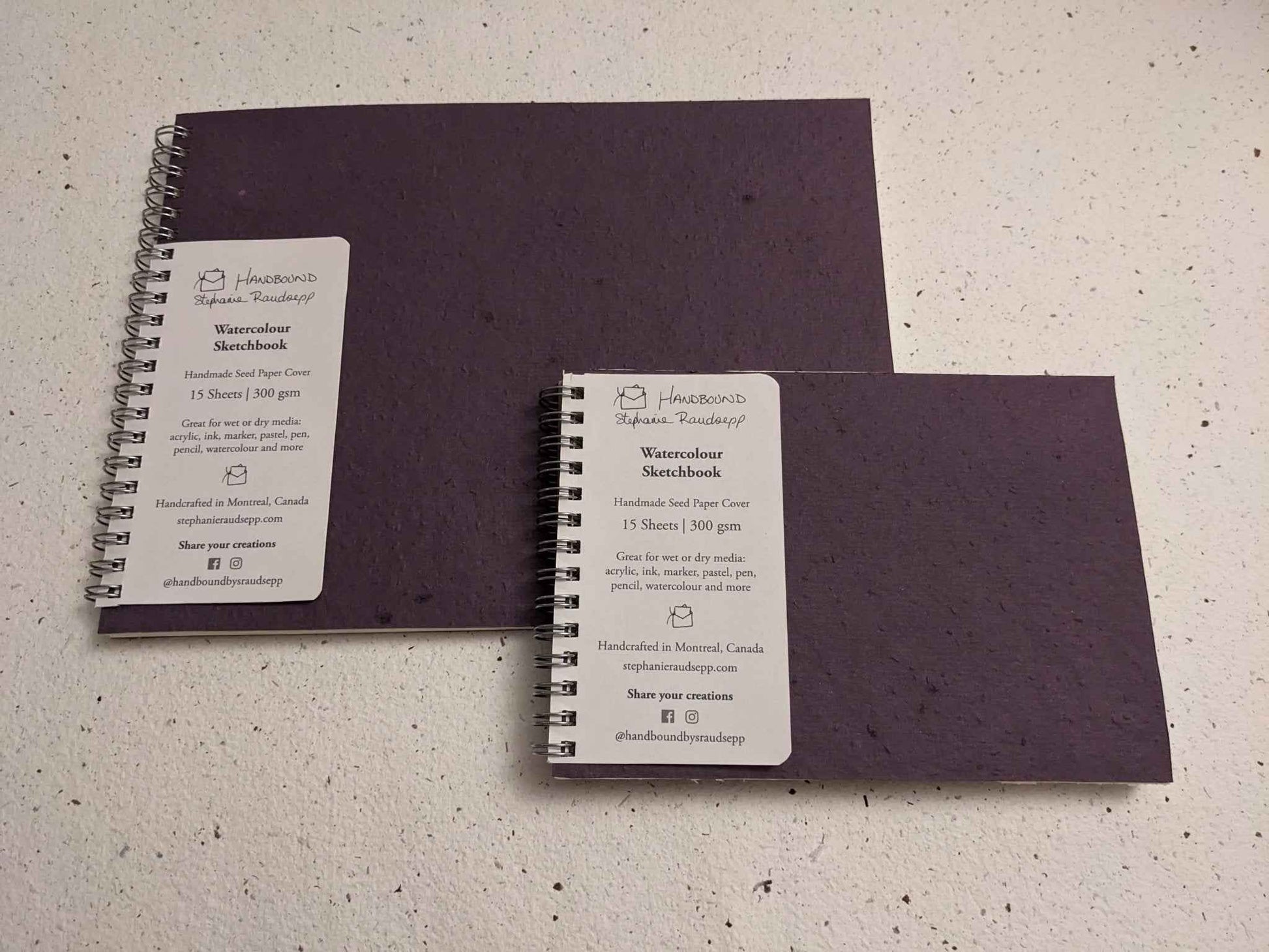 Small Plantable Watercolor Sketchbooks for Eco-Friendly Art
