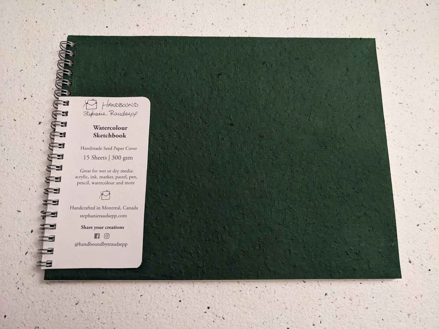 Small Plantable Watercolor Sketchbooks for Eco-Friendly Art