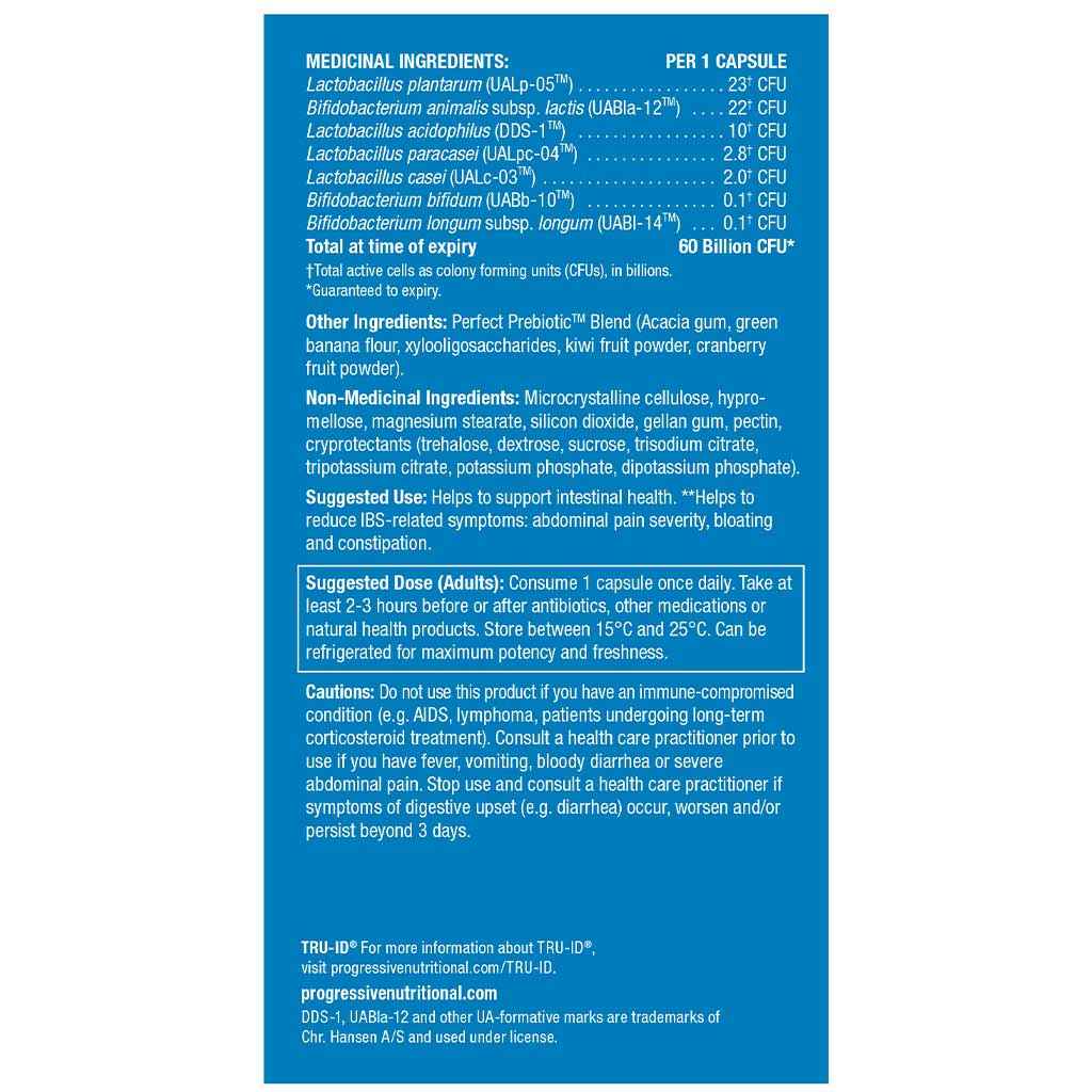 Progressive PERFECT PROBIOTIC 60 BILLION, 60 VCaps (Extra Strength)