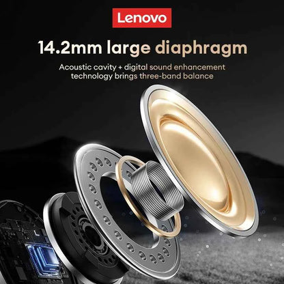 Lenovo EA305 Wireless Bluetooth Earphones - Long Endurance Waterproof Sport Headphones with V5.4 Technology for Gaming