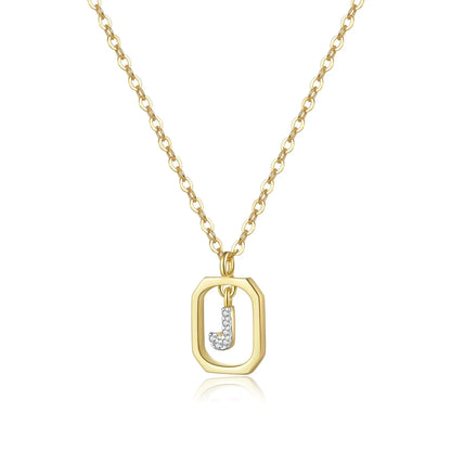 Personalized Initial Necklace in 925 Sterling Silver