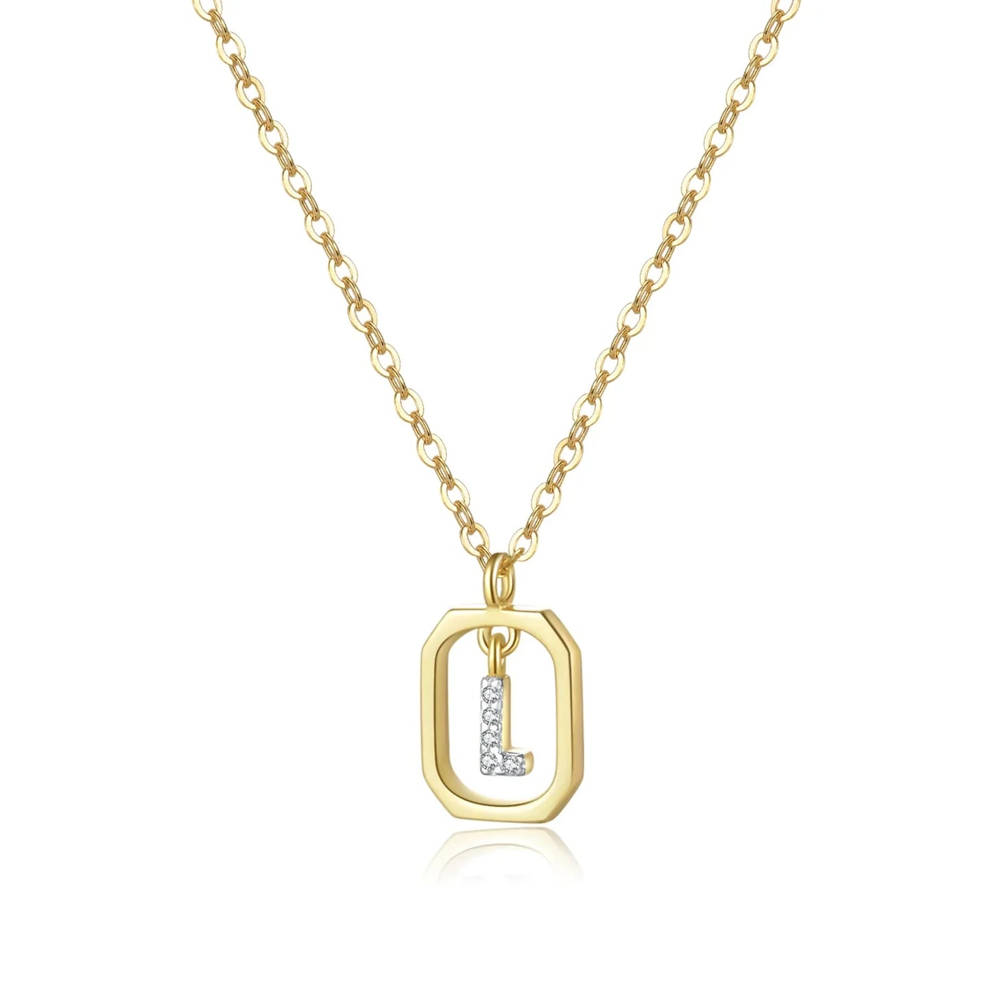 Personalized Initial Necklace in 925 Sterling Silver