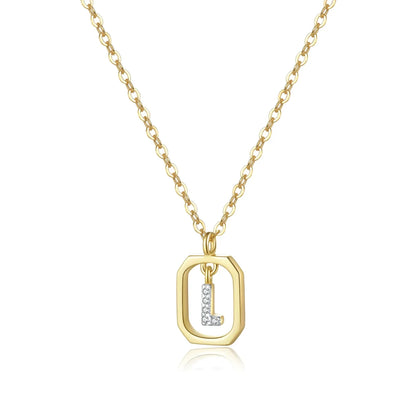 Personalized Initial Necklace in 925 Sterling Silver