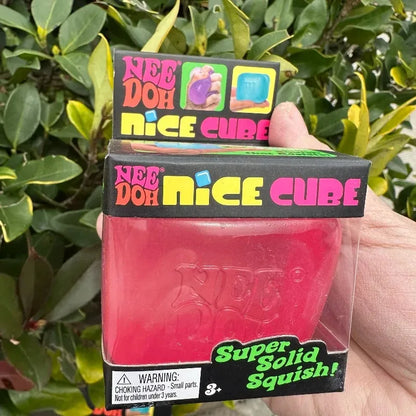 Schylling Needoh Nice Cube Sensory Fidget Toy Stress Relief Squishy Squeeze Cube Anti-Anxiety Focus Toy for Adults ADHD Autism
