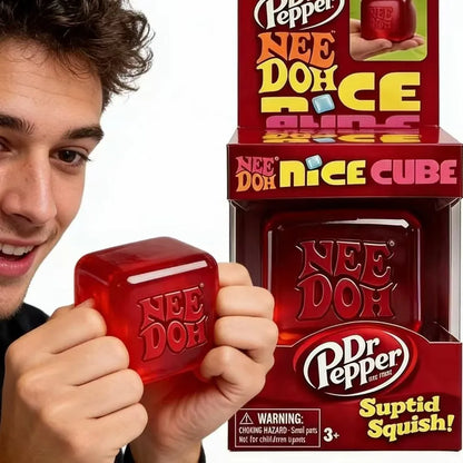 Schylling Needoh Nice Cube Sensory Fidget Toy Stress Relief Squishy Squeeze Cube Anti-Anxiety Focus Toy for Adults ADHD Autism