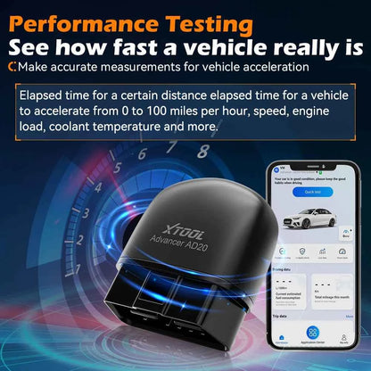 XTOOL AD20 OBD2 Scanner Mini Bluetooth 5.0 Diagnostic Tool with Full OBD2 Functions to Read and Clear Fault Codes
