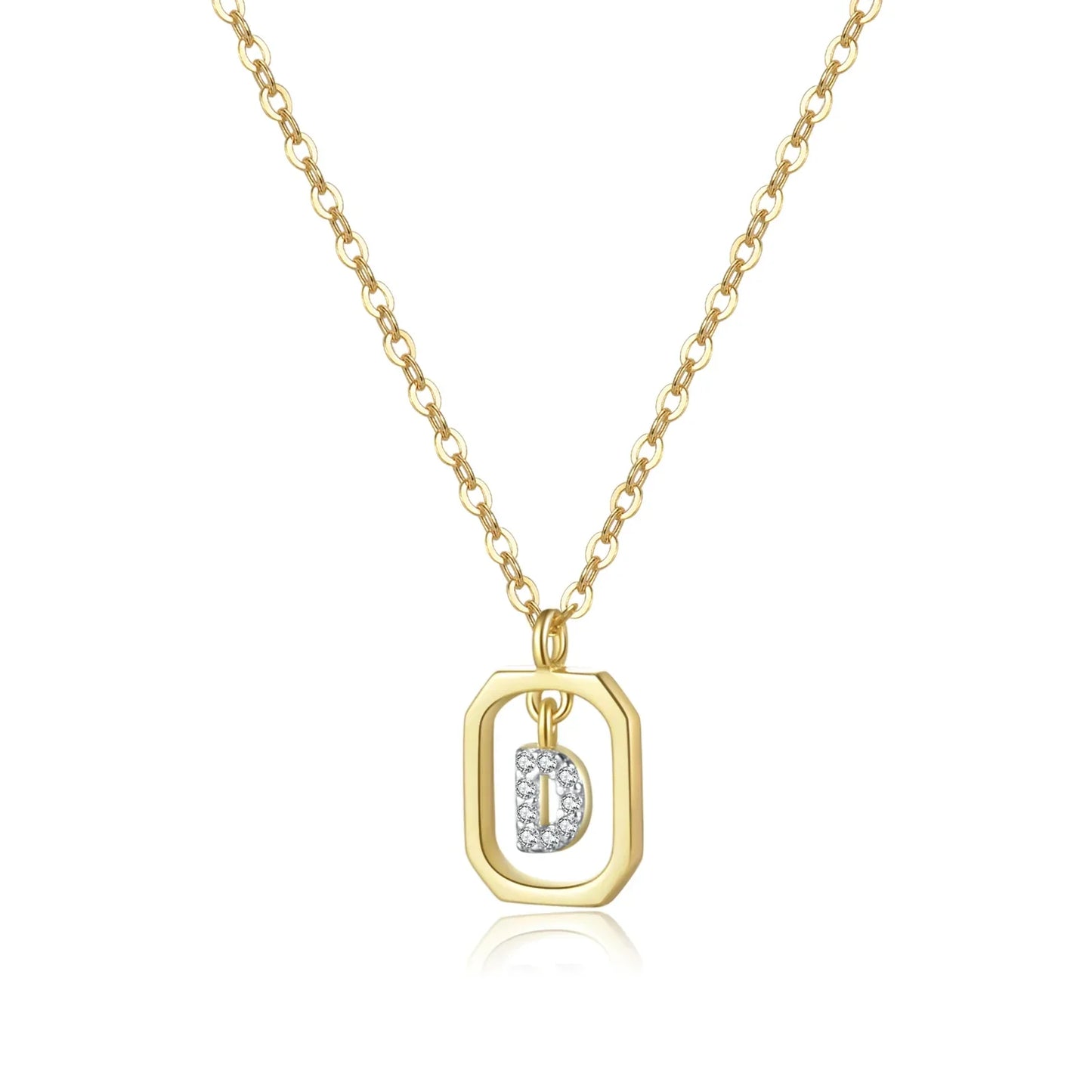 Personalized Initial Necklace in 925 Sterling Silver