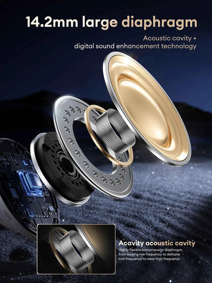 Lenovo EA305 Wireless Bluetooth Earphones - Long Endurance Waterproof Sport Headphones with V5.4 Technology for Gaming