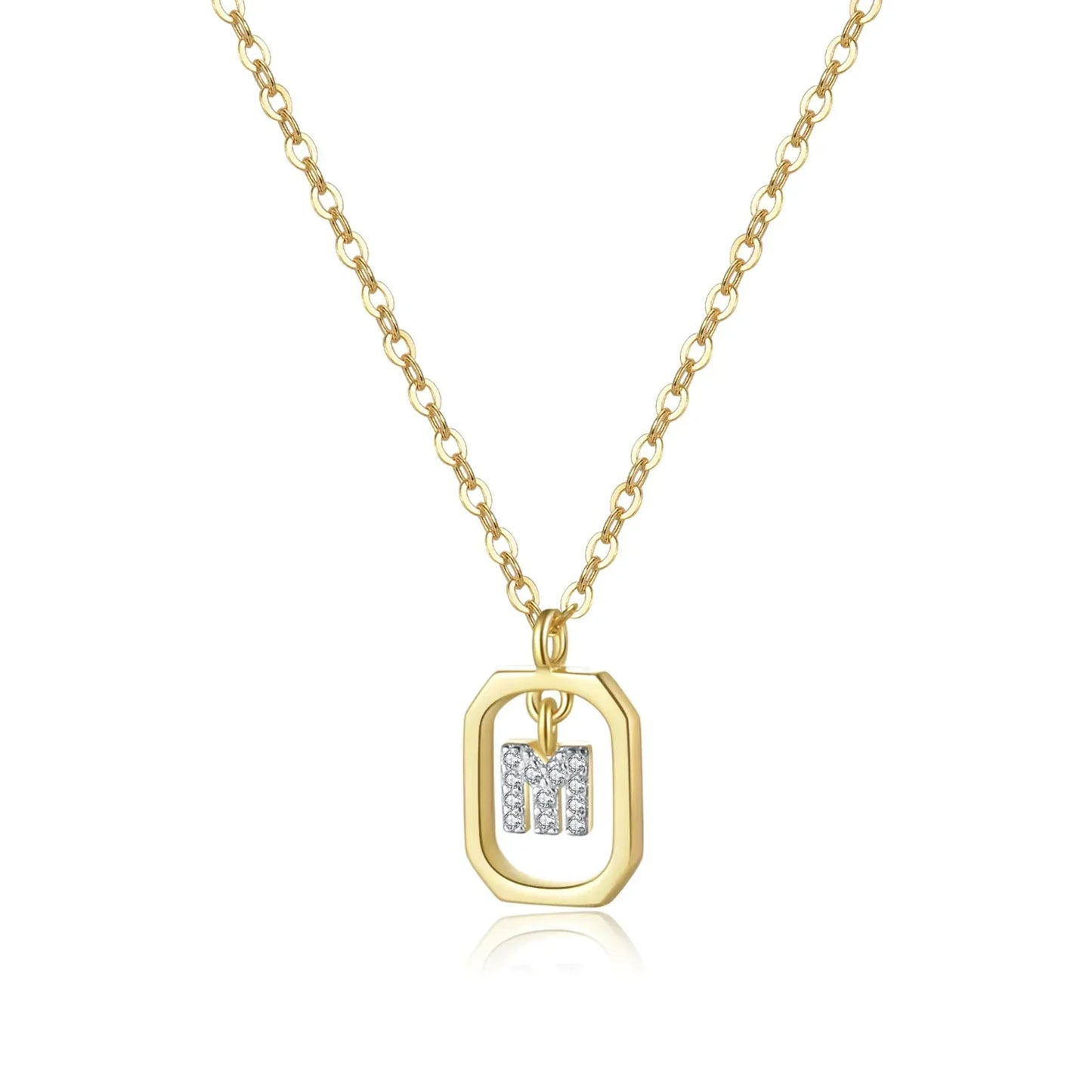 Personalized Initial Necklace in 925 Sterling Silver