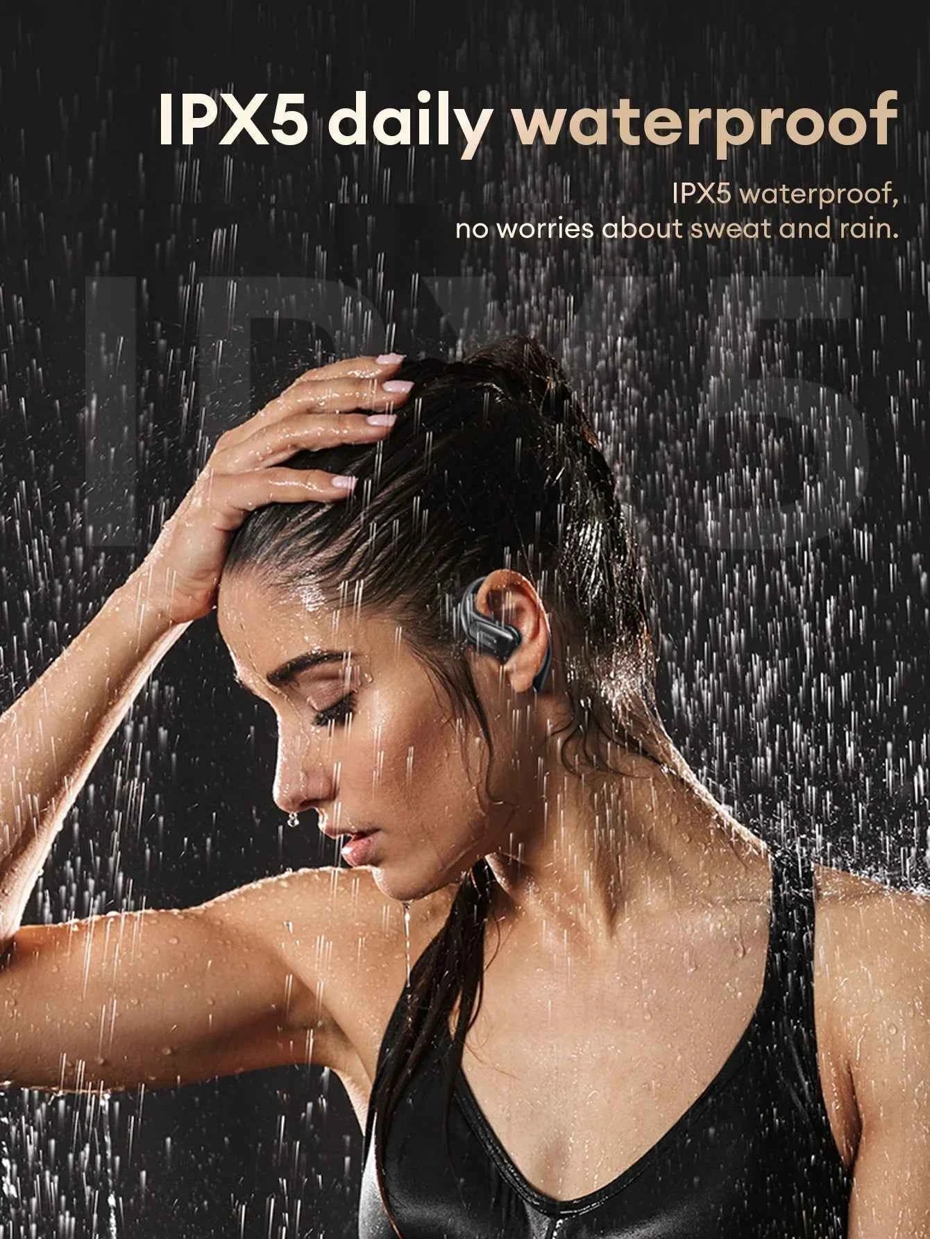 Lenovo EA305 Wireless Bluetooth Earphones - Long Endurance Waterproof Sport Headphones with V5.4 Technology for Gaming