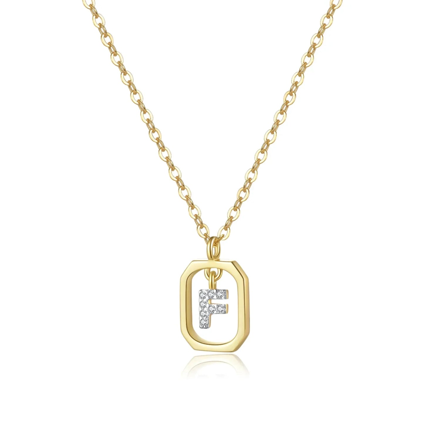 Personalized Initial Necklace in 925 Sterling Silver