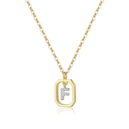 Personalized Initial Necklace in 925 Sterling Silver