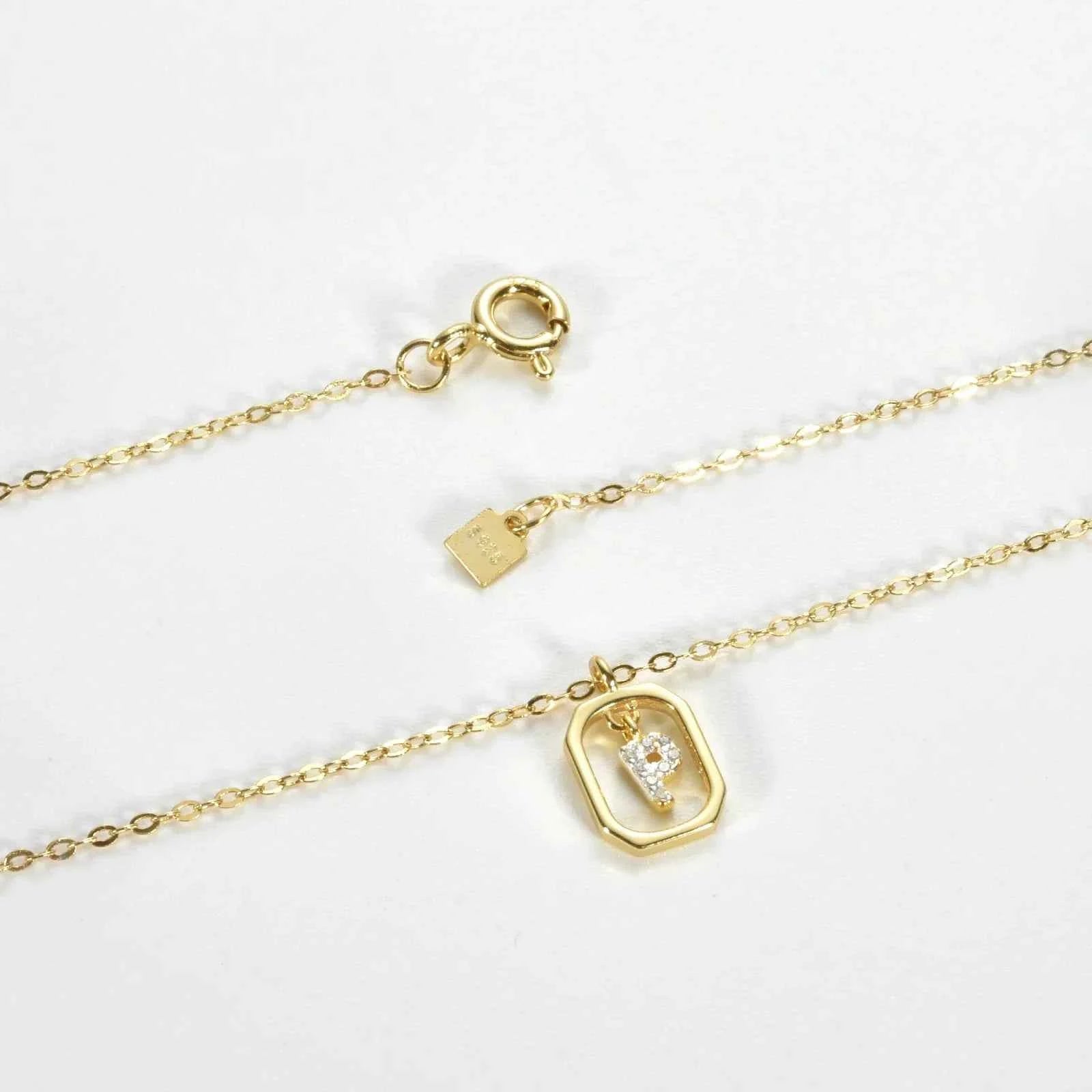 Personalized Initial Necklace in 925 Sterling Silver